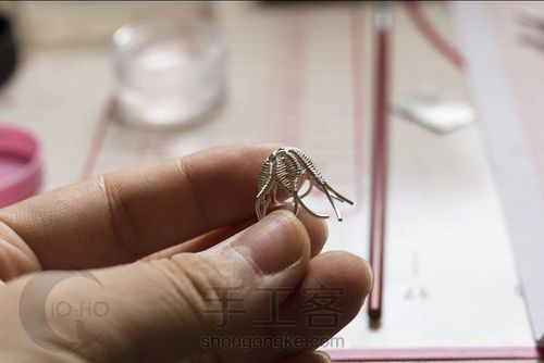 绕线立体绿松小花 第5步