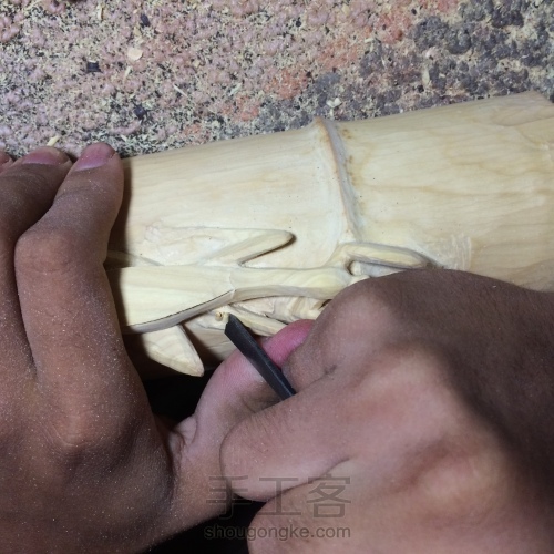 “非主流”螳螂雕刻教程 第7步