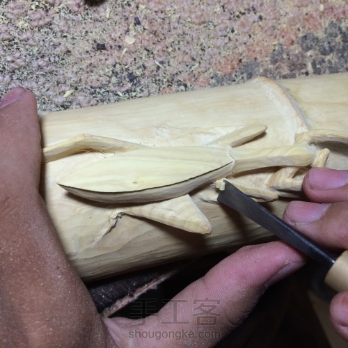 “非主流”螳螂雕刻教程 第8步
