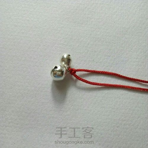 [红铃]红绳编织手链 文艺复古 第4步