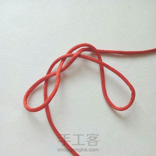 编绳入门 基础结 发簪结 第3步