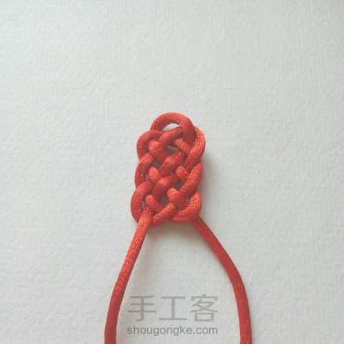 编绳入门 基础结 发簪结 第6步