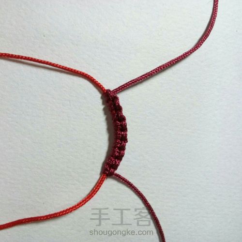 [年华]红绳编织手链首饰 古风文艺复古DIY 第1步
