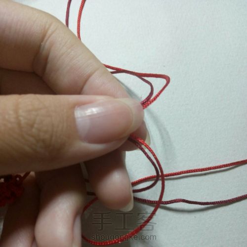 [年华]红绳编织手链首饰 古风文艺复古DIY 第14步