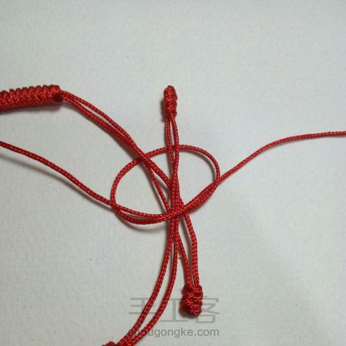 【如意】红绳DIY编织手链 古风文艺复古 第20步