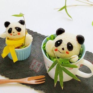 熊猫杯子儿童餐