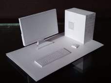 一张A4纸折台式电脑