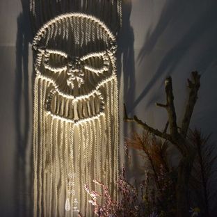 【小骷髅】北欧风Macrame编织挂毯挂饰（进阶教程）