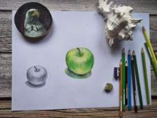 绘艺时光——超详尽的零基础彩铅手绘苹果教程