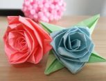 简单的折纸玫瑰