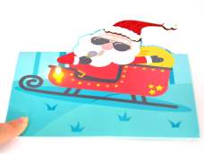 圣诞纸电路主题卡片（纸电路创意贺卡）——摇滚的圣诞老人