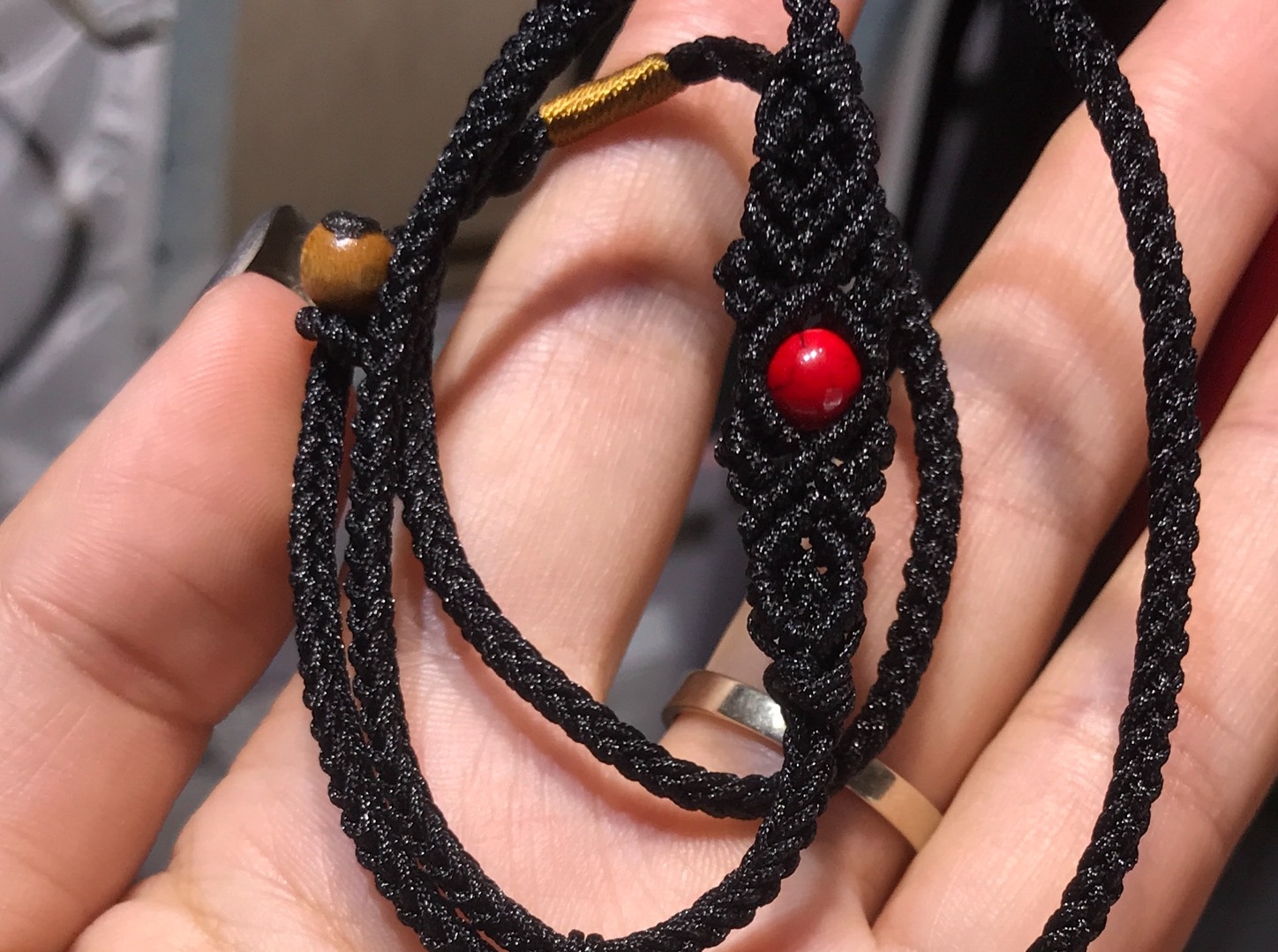 特色结绳项链绳，用到的结绳基础，麻花、绕线、斜卷结、六股辫