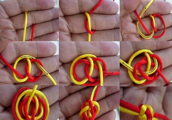 六根绳子手链的编法图片