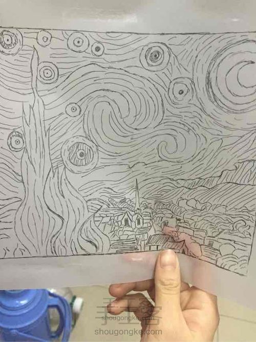 丨刺绣丨梵高星空丨