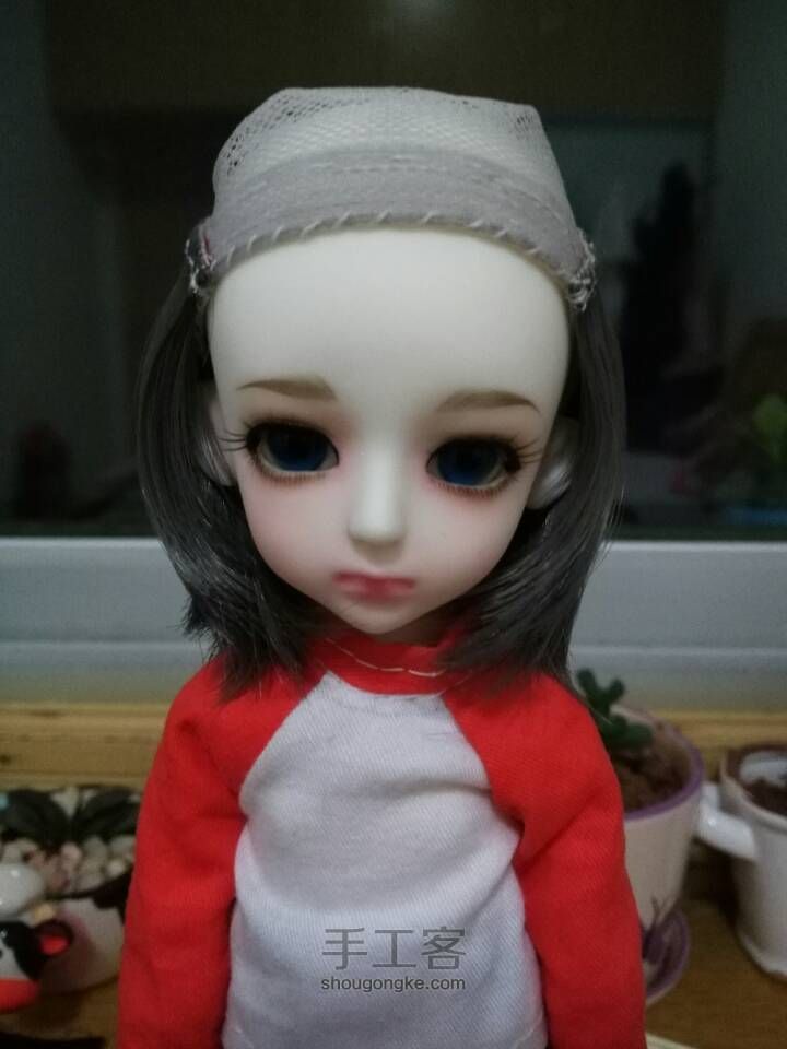 自制闺女假发 第3步