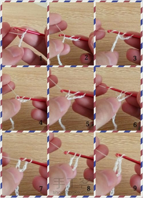 织围巾平针教程起针图片