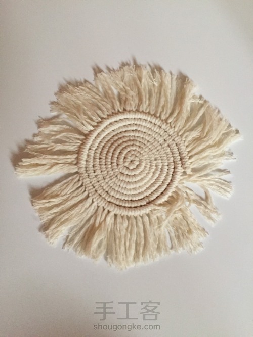 粗棉线编织作品图片