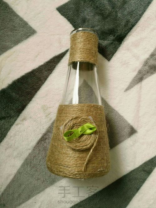 零失败简单文艺麻绳花瓶的制作
