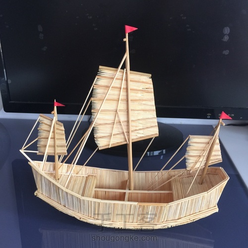 牙签帆船-手工客官网