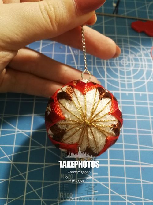 寒绯樱丝线手鞠球