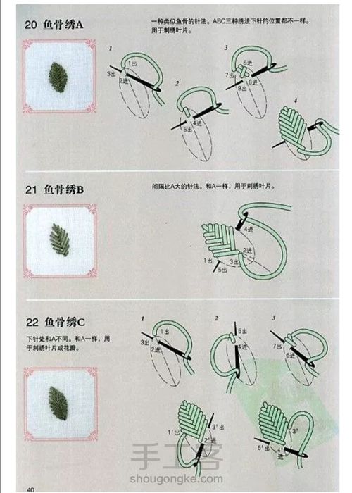 刺绣补洞针法图解图片