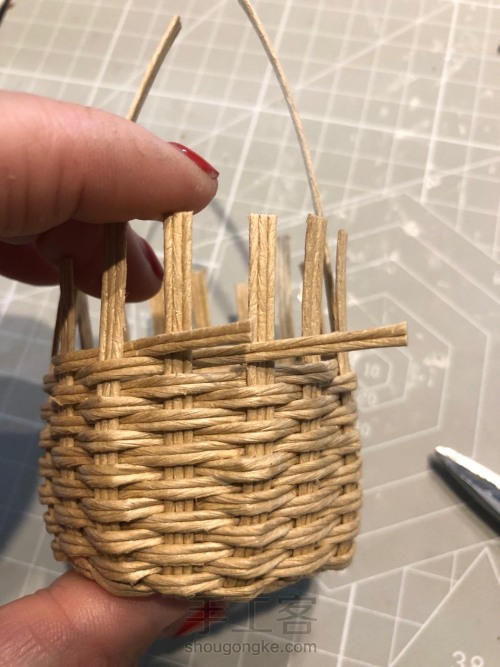 手编竹篮的制作方法图片