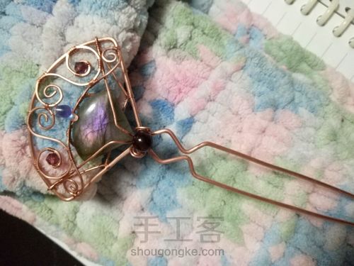 扇形古风绕线发簪