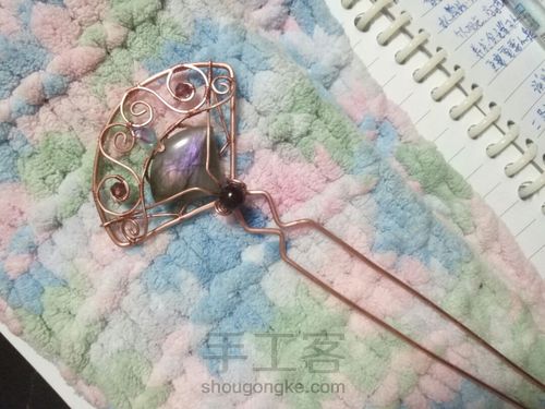 扇形古风绕线发簪