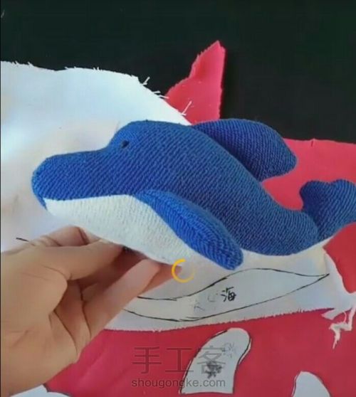 海豚布偶制作方法图片