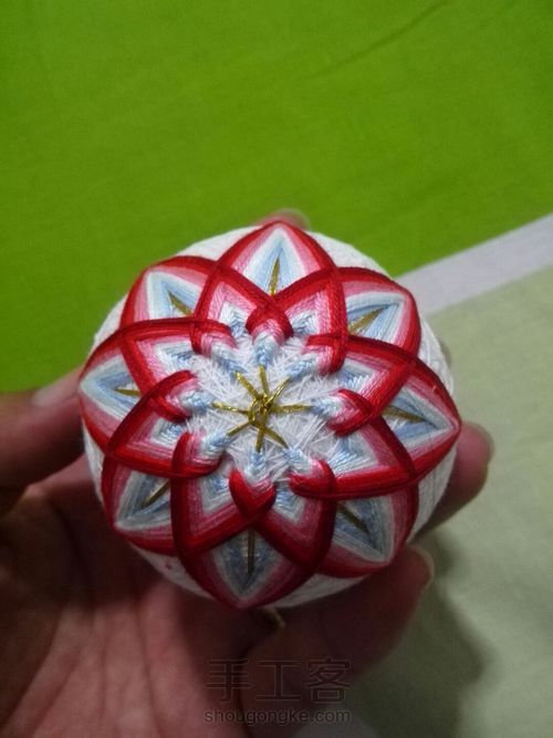 初级手鞠球 第13步