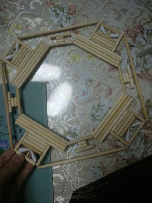 一次性筷子做相框支架图片