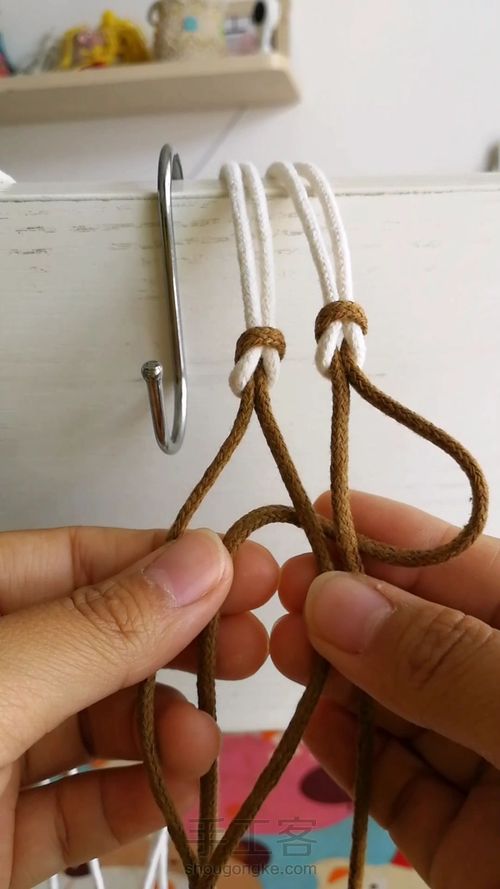 网格包包手工编织包包教程