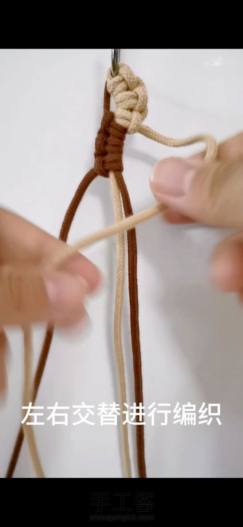 【原创】云雀结的应用 手工编织结绳 基础结教程