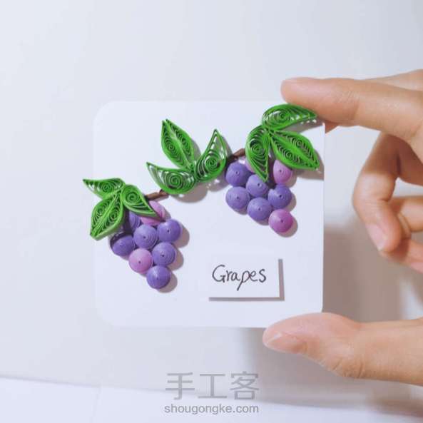 衍纸02教程葡萄grapes